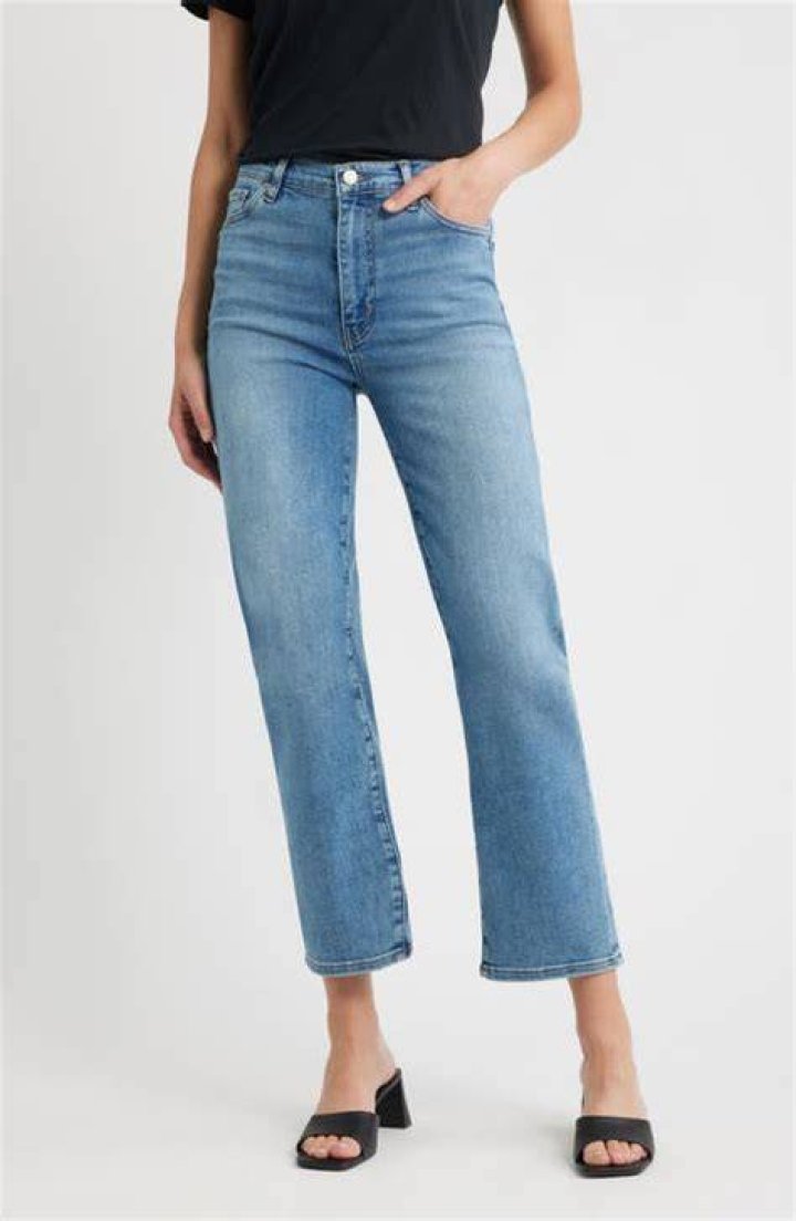 Frame Le High Waist Straight Leg Jeans