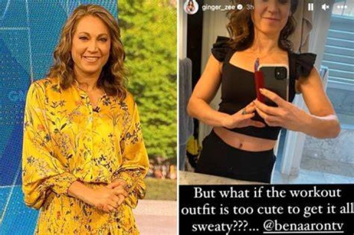 ginger zee snaps a selfie in her instagram story