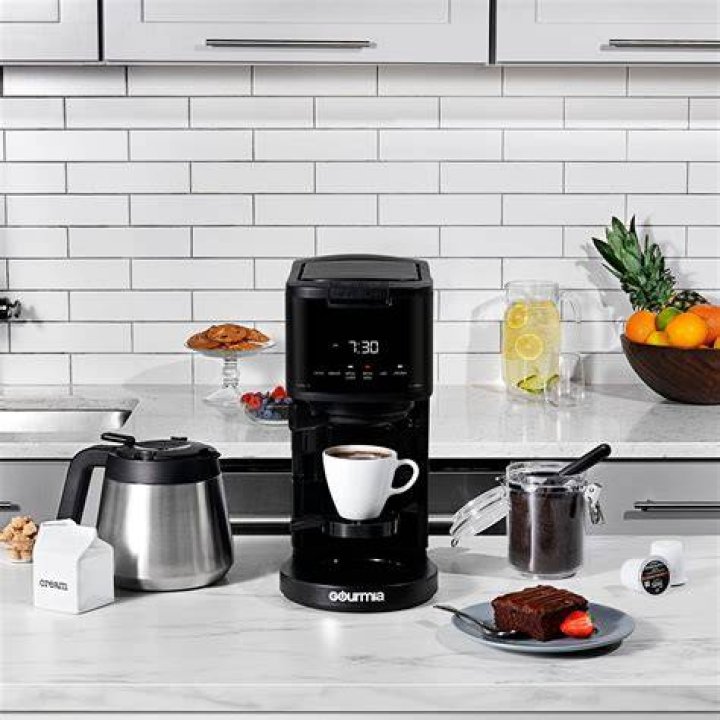 Gourmia 2-in-1 Single Serve Pod + 12-Cup Coffee Maker