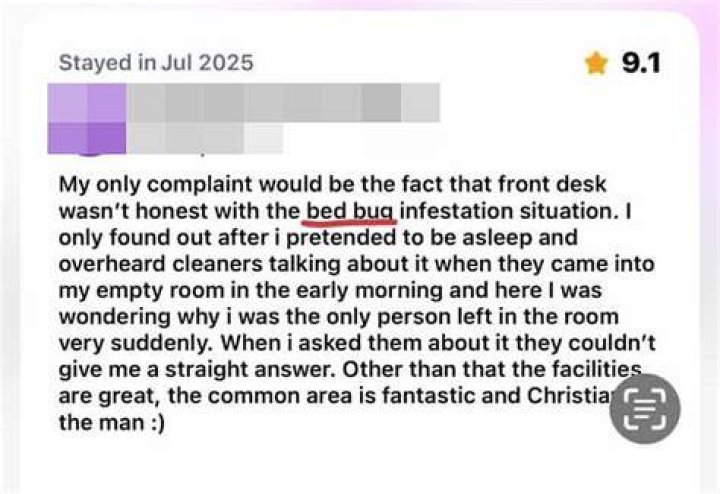 Guests have complained about 'soiled' bedding and ripped and dusty curtains