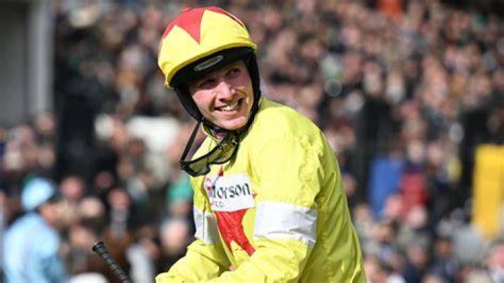  Harry Cobden tries to keep his feet as his momentum throws him forward