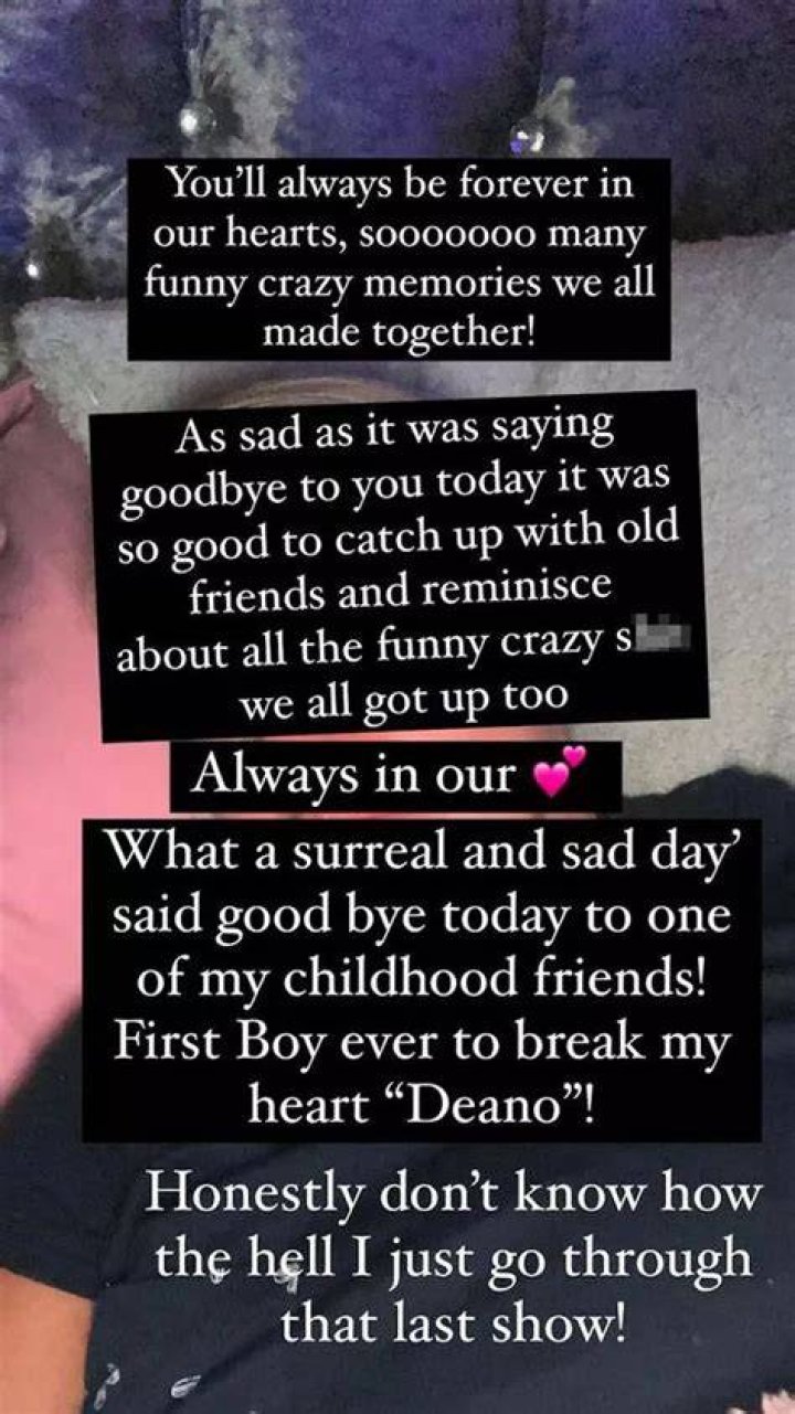 Heartbroken Kerry described her friend Lauren as an angel, wishing her to rest in peace.