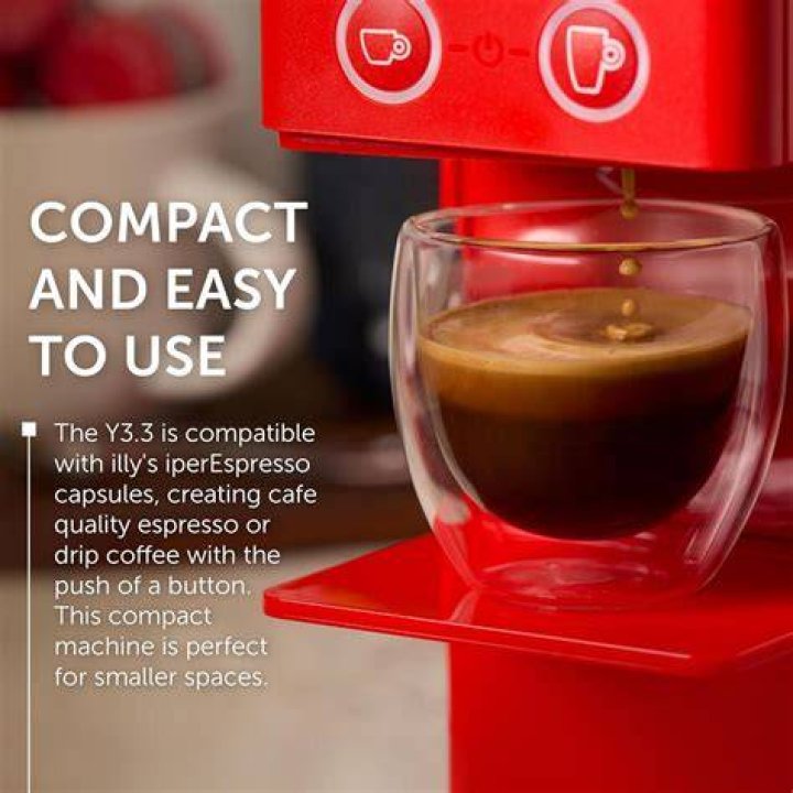 Illy Y3.3 Single Serve Espresso and Coffee Capsule Machine