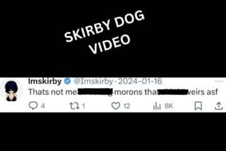 Imskirby Dog video full Skirby dog video exposed on Twitter
