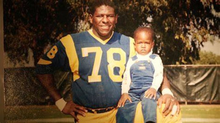 Jackie Slater With His Son Matthew Slater 