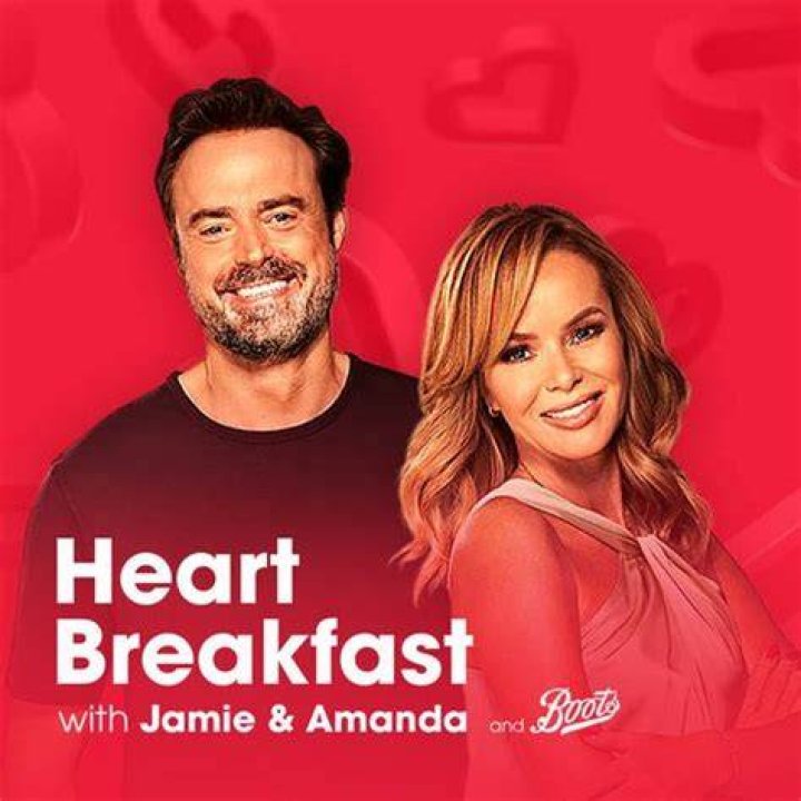  Jamie with former Heart Breakfast co-host Emma Bunton