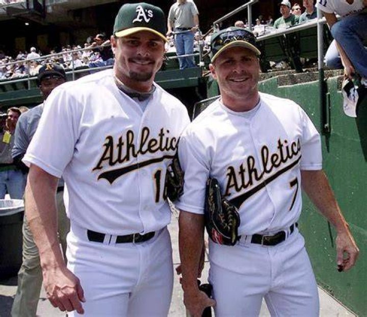 Jason Giambi And His Brother Jeremy During Their Time With The Athletics