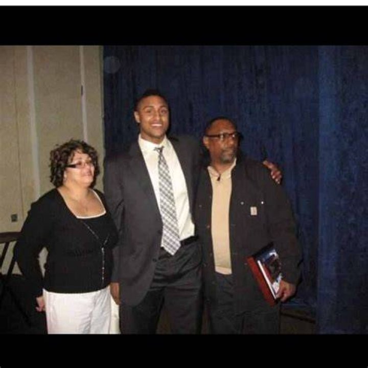 Jerrelle with his mum and dad
