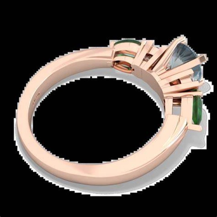 Jewels For Me Aquamarine Emerald Cut Men's Ring