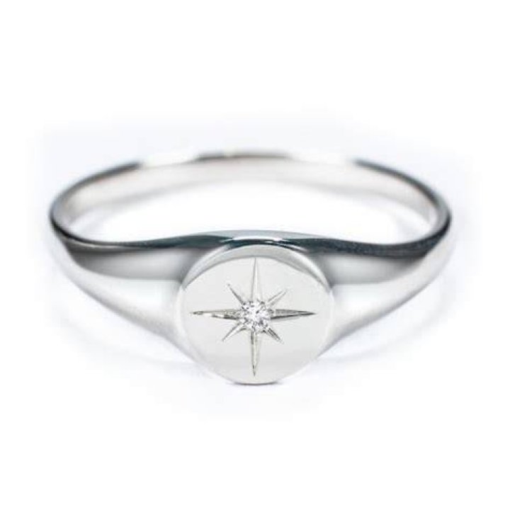 Jewlr Men&rsquo;s Star Set Signet Ring