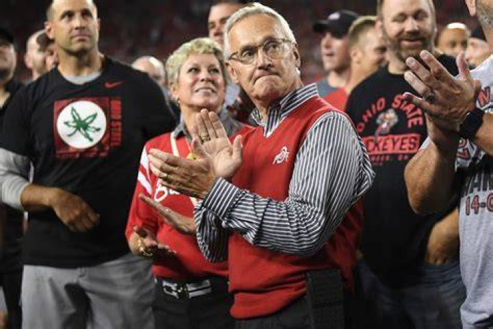 Jim Tressel Pictured With His Wife, Ellen Tressel During Their Visit To Youngstown 