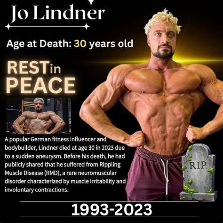 Jo Lindner died in his girlfriend's arms after suffering from neck pain for several days