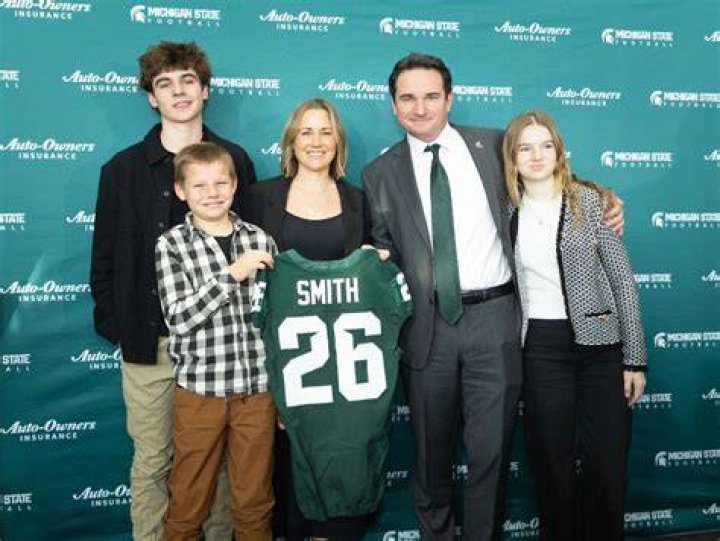 Jonathan Smith Family poses for a photograph