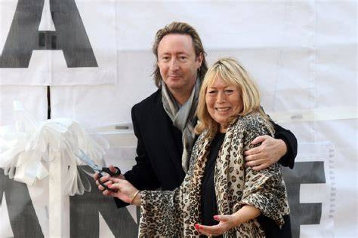 Julian Lennon With His Second Wife Yoko Ono