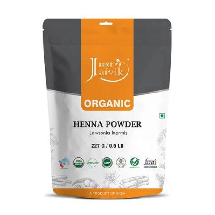 Just Jaivik Organic Henna Powder