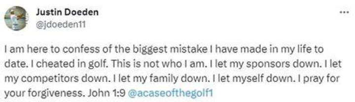 Justin Doeden Cheating Scandal 
