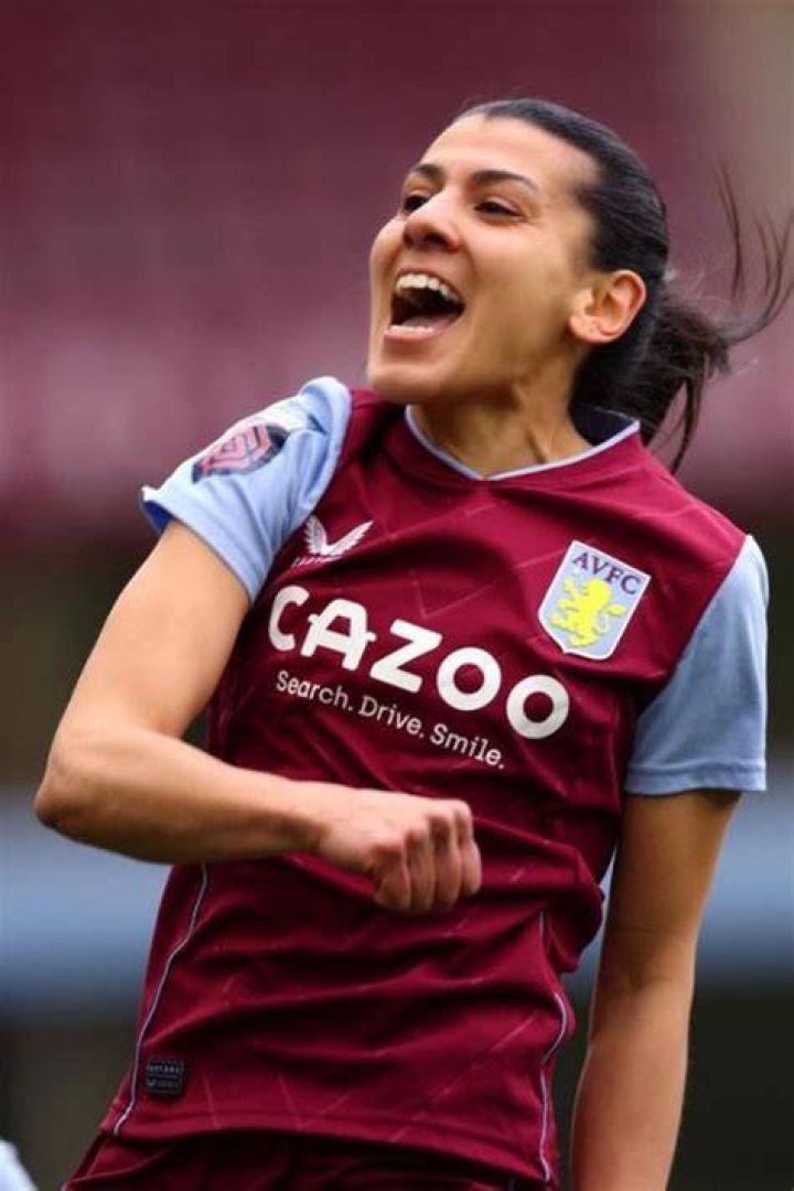 Kenza Dali Celebrates With Fans And Teammates After Scoring A Goal For Villa 