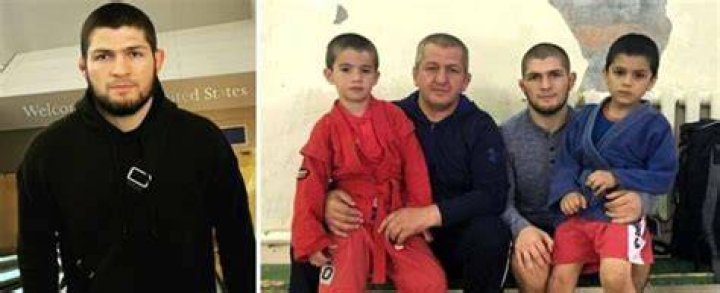 Khabib Nurmagomedov with son