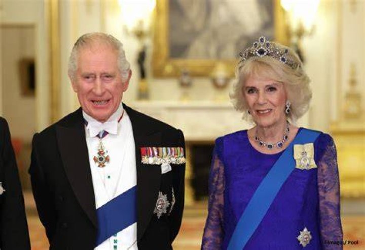 King Charles and Queen Camilla at separate events.