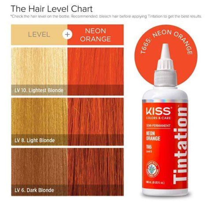 Kiss Tintation Neon Orange Semi-Permanent Hair