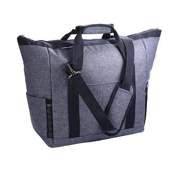 Lakeland bags have carry handles and a transparent window.