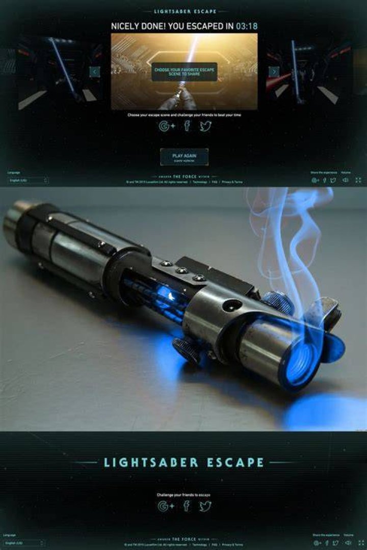 Lightsaber Escape Calibration