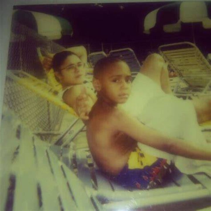 Little Jerrelle Benimon with his mum