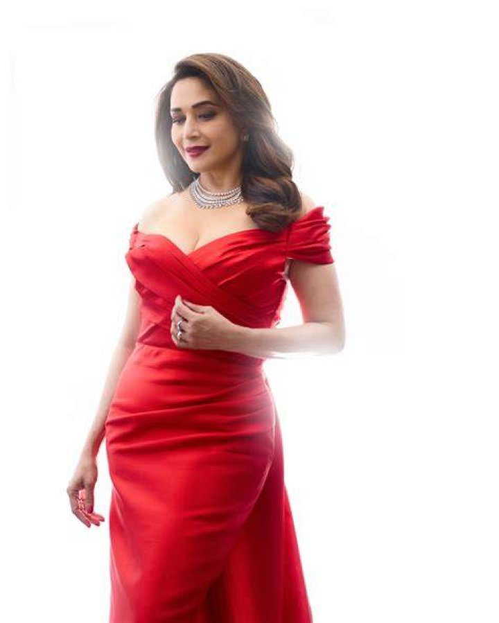 Madhuri dixit in red dress