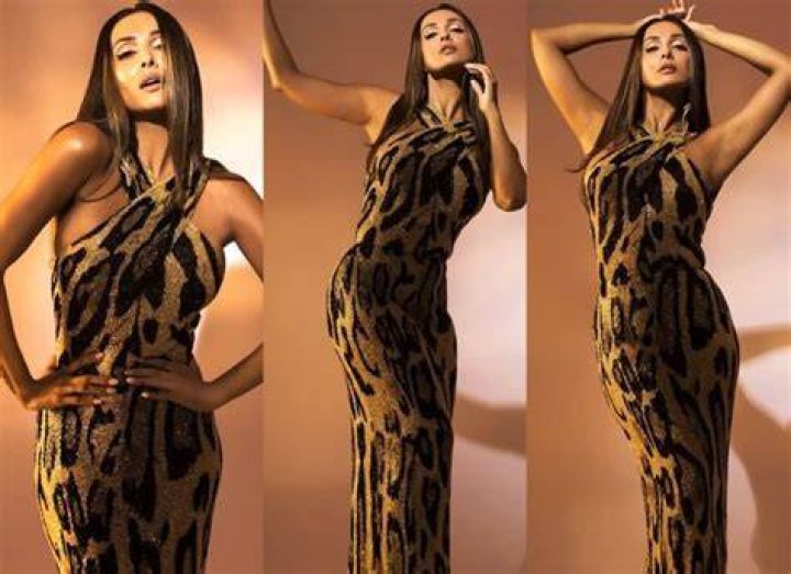 Malaika Arora in halter neck dress