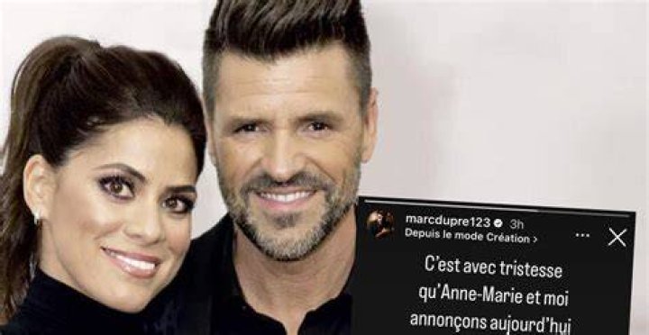 Marc Dupr&eacute; annonce sa s&eacute;paration avec AnneMarie Ang&eacute;lil