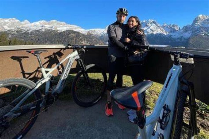 Marco And Martina Enjoy A Cycling Trip During Their Stay At Lefay Resort & SPA Dolomiti In 2021
