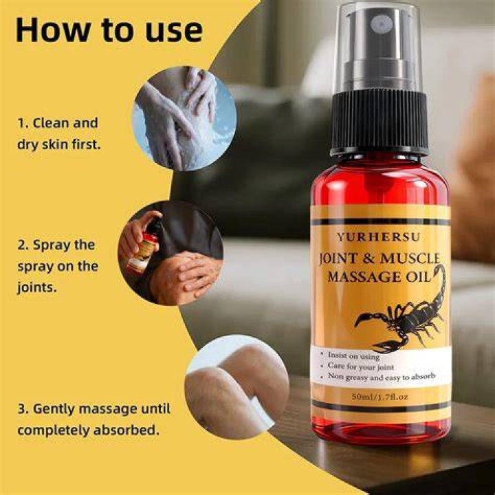 Massage Oil for Joint Pain Relief 
