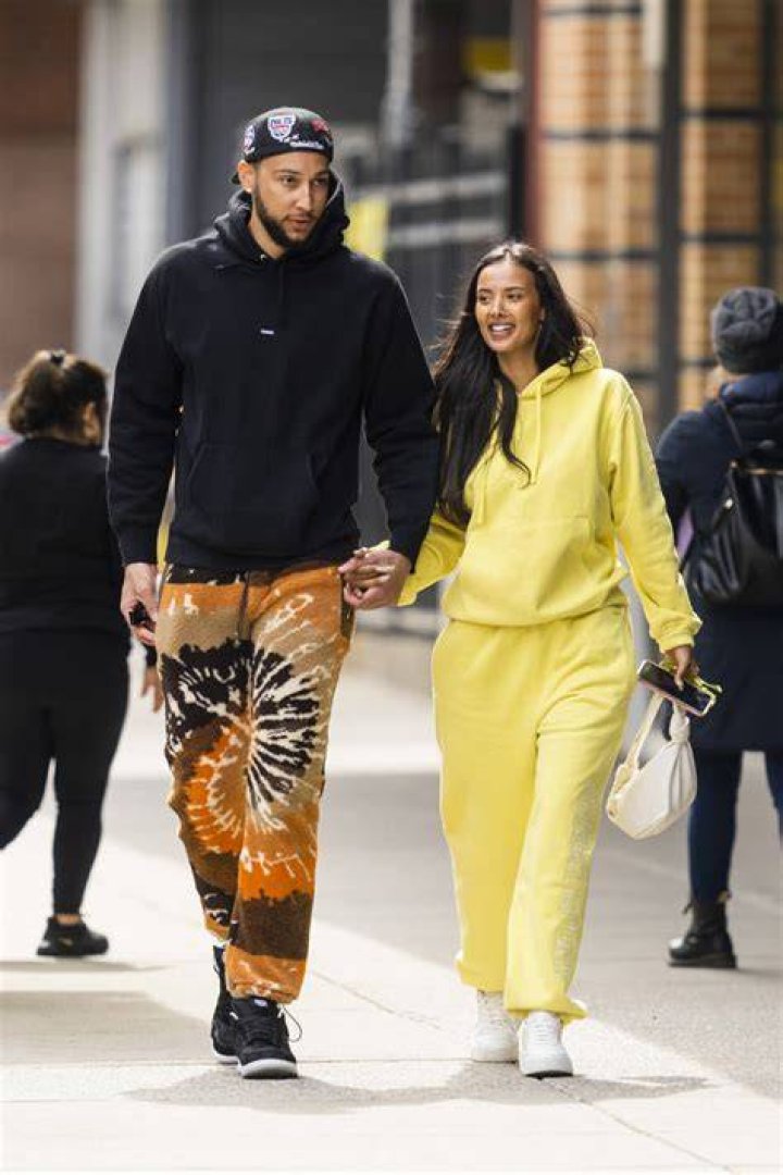 Maya Jama and Ben Simmons as they go public at Wimbledon