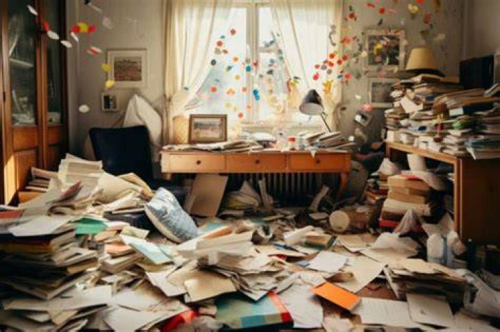 Mess in one area of the hotel in 2017