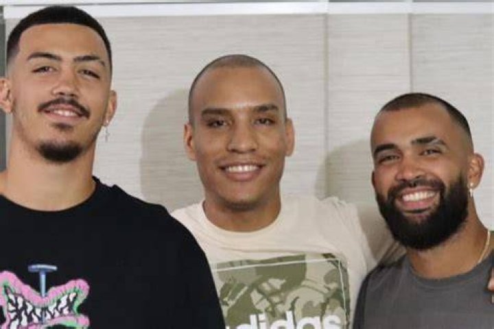 Miguel Vargas(Left) Pictured With A Friend And His Brother, Alejandro(Right) In 2022