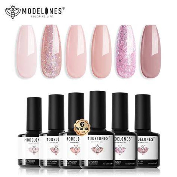 Modelones Gel Nail Polish - Pastel Pink