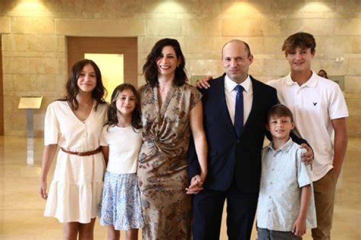 Naftali Bennett with children