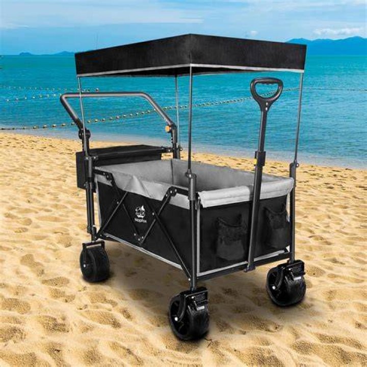 Napfox Collapsible Heavy-Duty Beach Wagon
