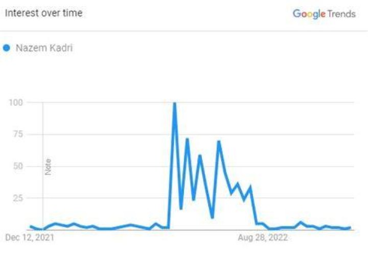 Nazem Kadri, The Search Graph (Source: Google Trend)