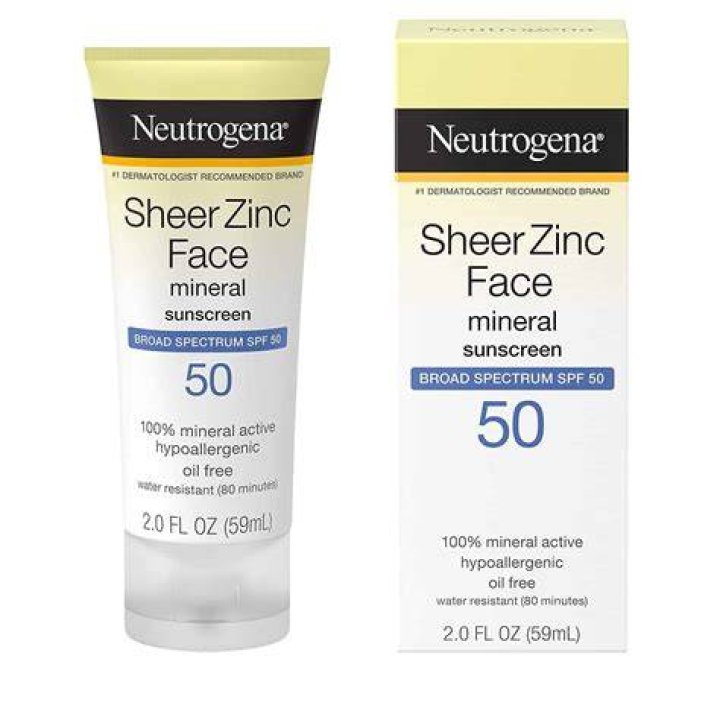 Neutrogena Sheer Zinc Face Mineral Sunscreen SPF 50