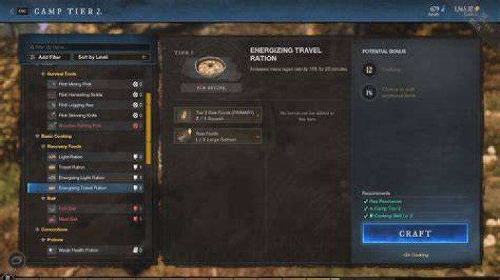 New World Upgrade Camp Tier 2
