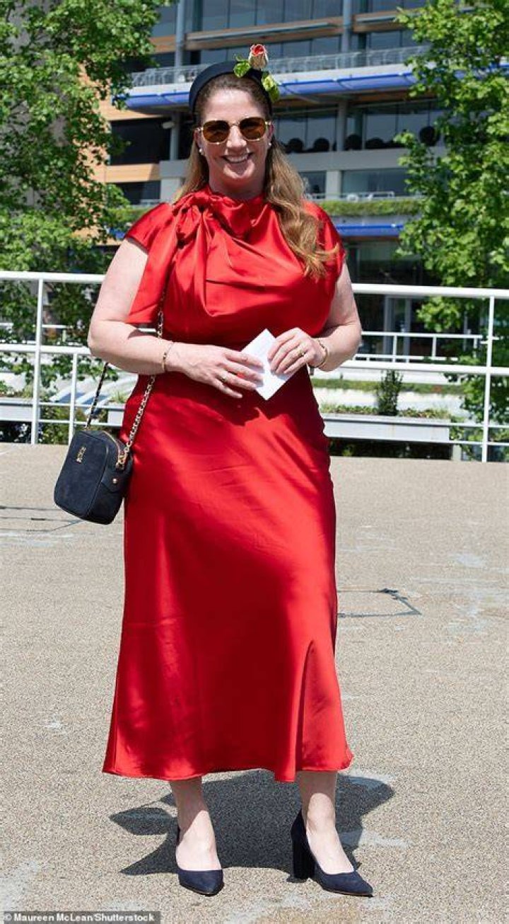 One woman donned a red gown that went down to her ankles