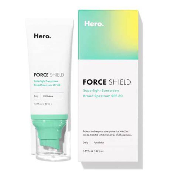 orce Shield Superlight Sunscreen SPF 30 from Hero Cosmetics