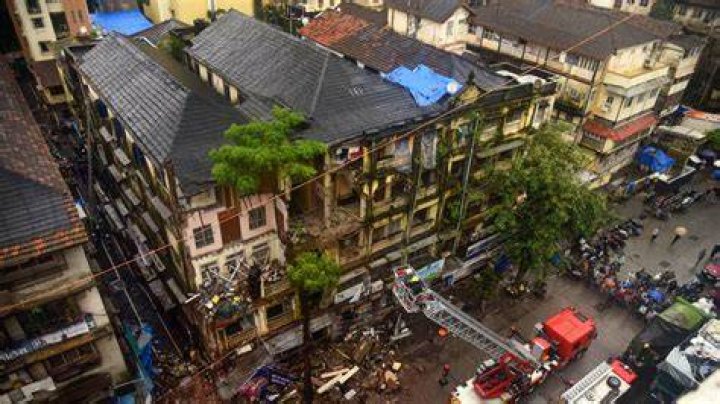  Parts of the building collapsed as the flames ripped through it