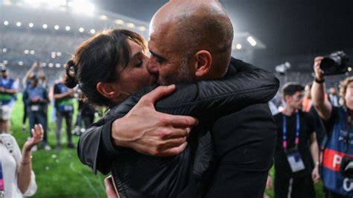 Pep and wife Cristina during his time as Bayern Munich boss