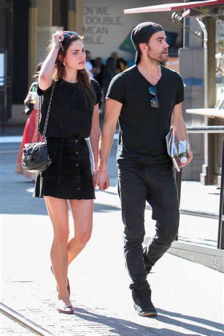 Phoebe Tonkin and Paul Wesley at The Grove in West Hollywood 05/02/2017