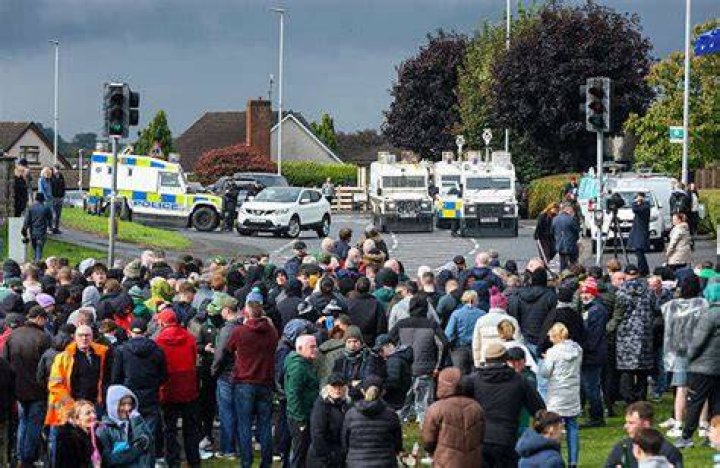Police have had to close the village roads on occasions to