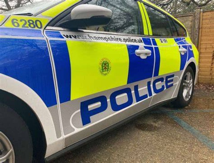  Police in Hampshire closed off the surround area as they looked into the blast, which is thought to have come from a firework