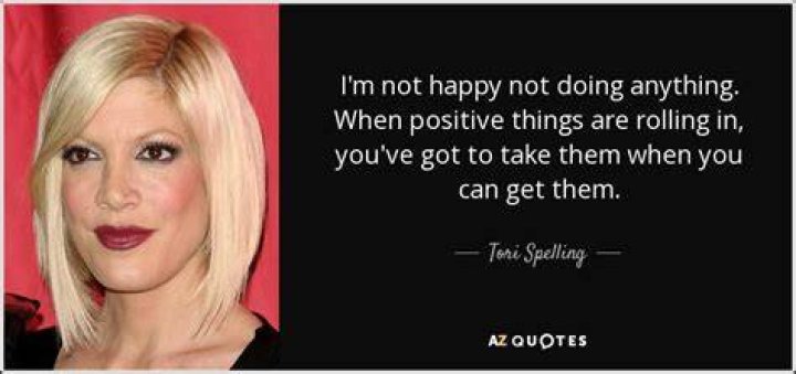 Positive comments for Tori Spelling on IG