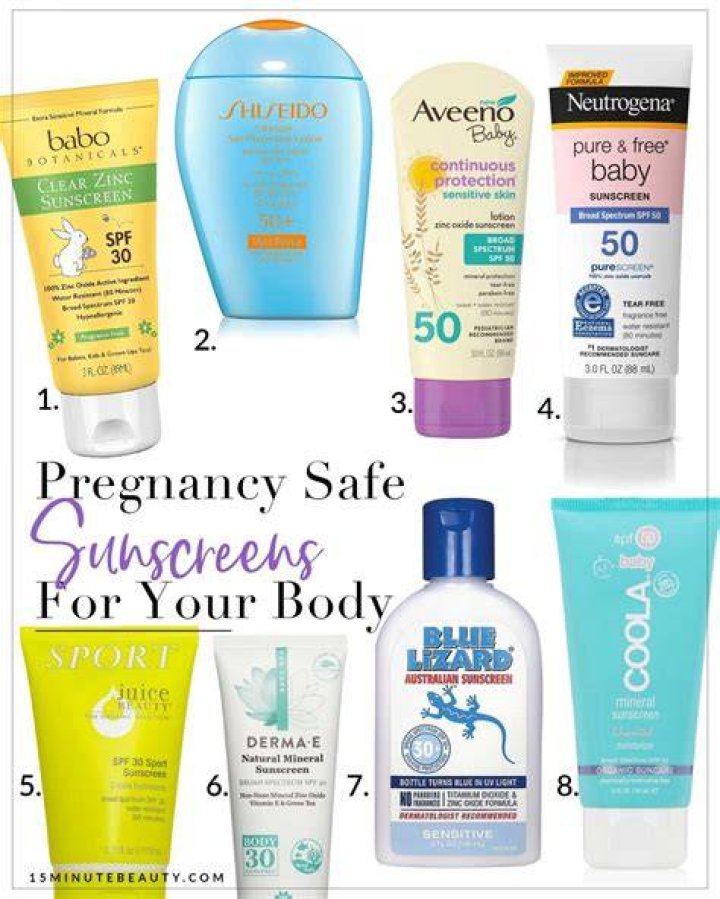 Pregnancy-safe Sunscreens for Reaction-free Sun Protection